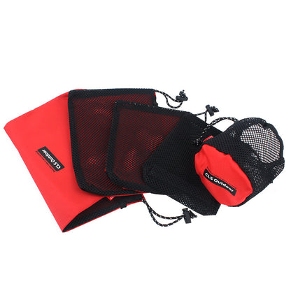 Travel storage bag set camping accessories sorting package 5 piece set travel storage bag makeup wash net bag