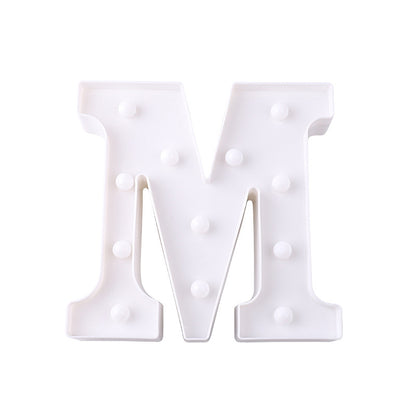 English letter lights, LED symbol modeling lights, wedding night lights, birthday proposals, white lights