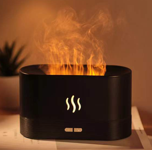 simulation large fog flame humidifier aromatherapy machine USB flame atmosphere lamp home office humidification aromatherapy