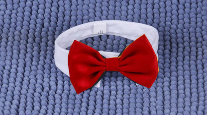 Dog Supplies Ji Zai Zai Creative Gentleman's Bow Tie Cotton Tie British Multi Color Pet Dog Supplies