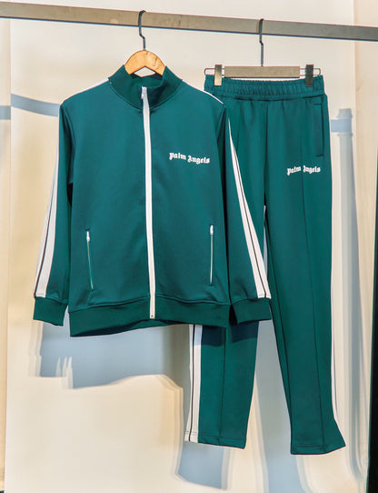 The correct version of the tide brand palm palm angel striped webbing high street casual sports jacket couple suit