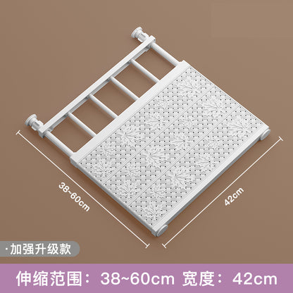 Wardrobe divider tiered shelf nail-free retractable dorm cabinet bathroom kitchen shelf storage cabinet tiered shelf