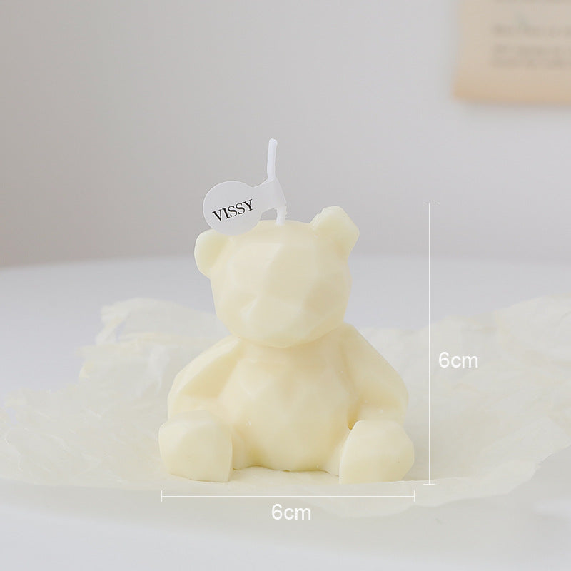 Bear scented candle spot handmade ins decoration creative gift box set cross-border birthday scented candle
