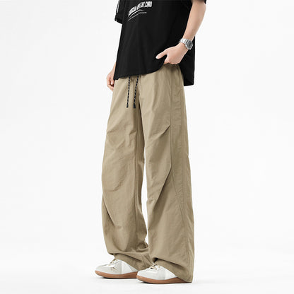 American Paratrooper Casual Pants Men's Spring/Summer New Trendy Cargo Pants Straight-leg Loose Versatile Pants