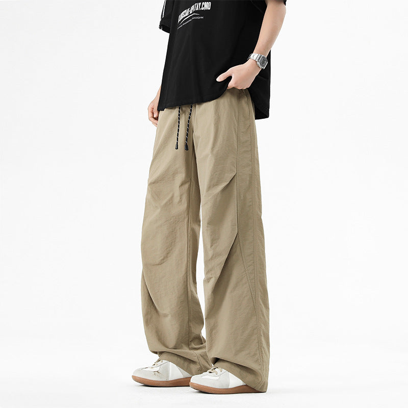 American Paratrooper Casual Pants Men's Spring/Summer New Trendy Cargo Pants Straight-leg Loose Versatile Pants
