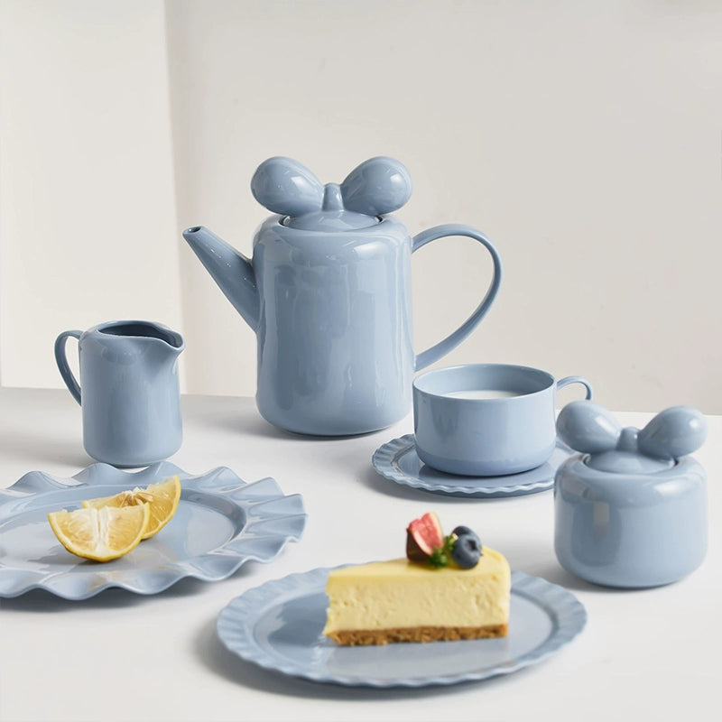Nordic bow teapot tea set