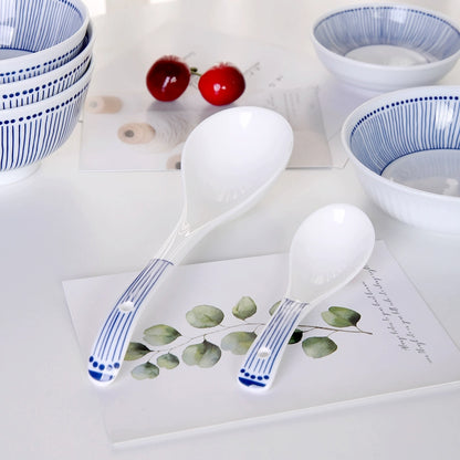 High-temperature underglaze color Japanese-style ceramic dishes and dishes set for home eating small bowls of grass series tableware combination