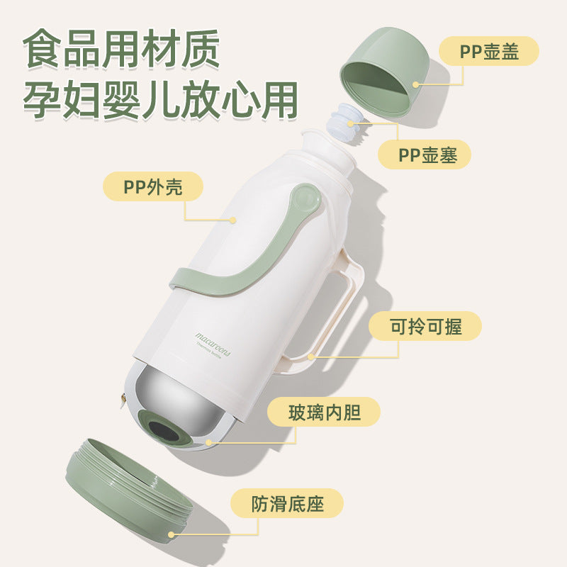 JEKO Thermos Household Thermos Kettle Vintage Tea Bottle Warmer Office Student Dormitory Large Capacity Boiling Water Bottle