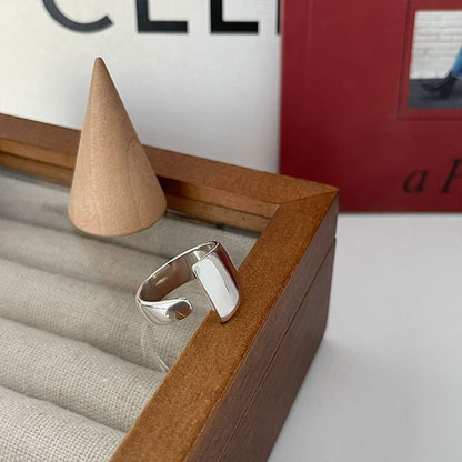 new plain ring women's niche ins high-end sense opening adjustable ring