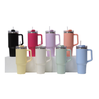 New hand-held car car mug Ice Fighter Cup mini thermos mug female high value cute stainless steel thermos water cup