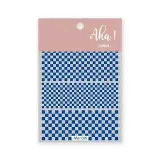 Internet celebrity ins waterproof checkerboard pattern houndstooth lattice hollowed out manicure nail decoration small pattern accessories stickers