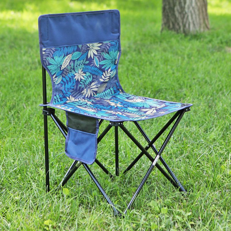 Carefully selected folding chairs, portable camping, picnics, barbecues, pony maza art, sketching, fishing, folding chairs with backrests