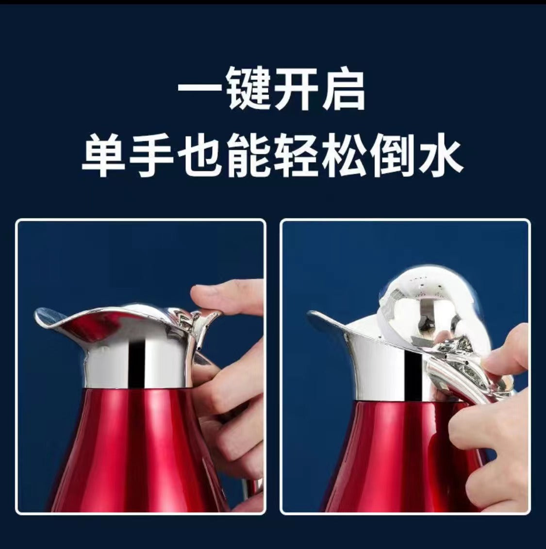 304 stainless steel 2L vacuum large capacity coffee pot thermos pot gift hotel multi-purpose hotel autumn and winter drop-off
