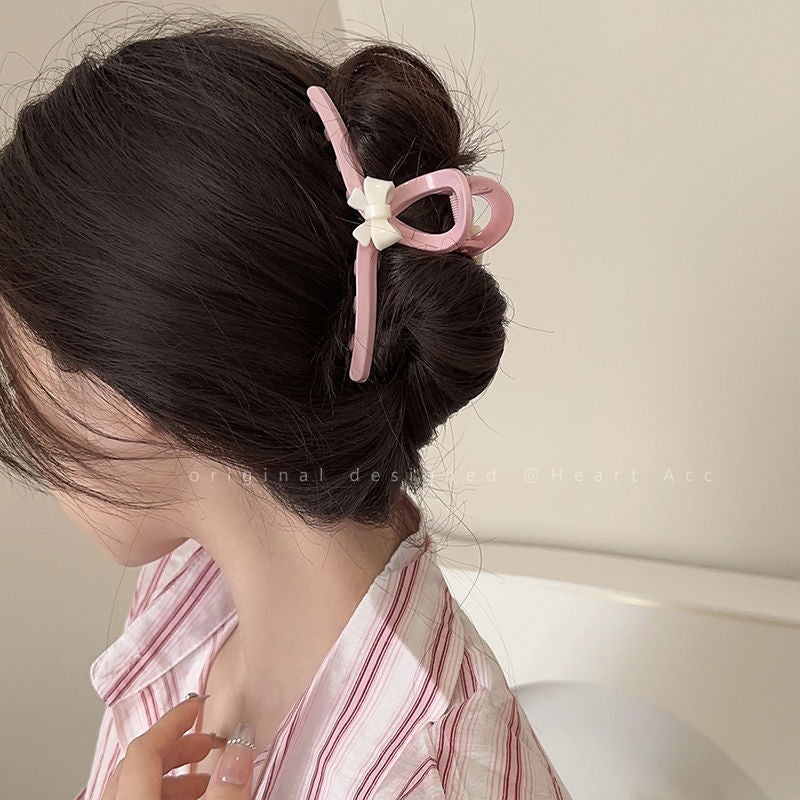 new spring and summer grab clip large shark clip is not loose sense of luxury, back of the head hair grip clip hair ornament women