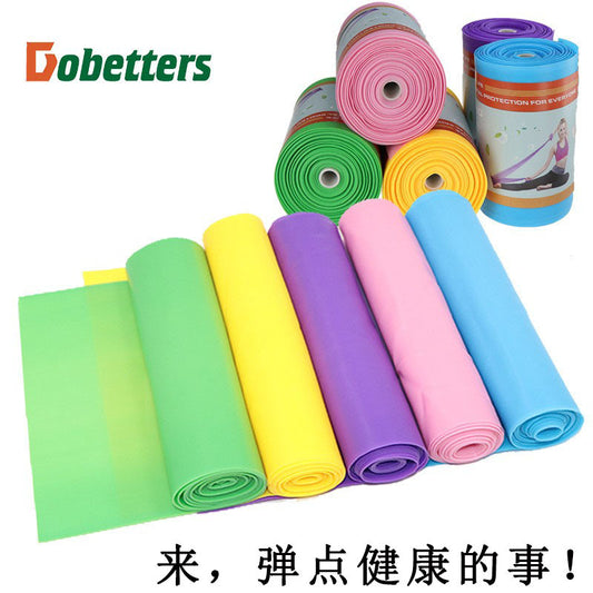 TPE yoga rally elastic band stretch band stretch band resistance band pull rope fitness rally band