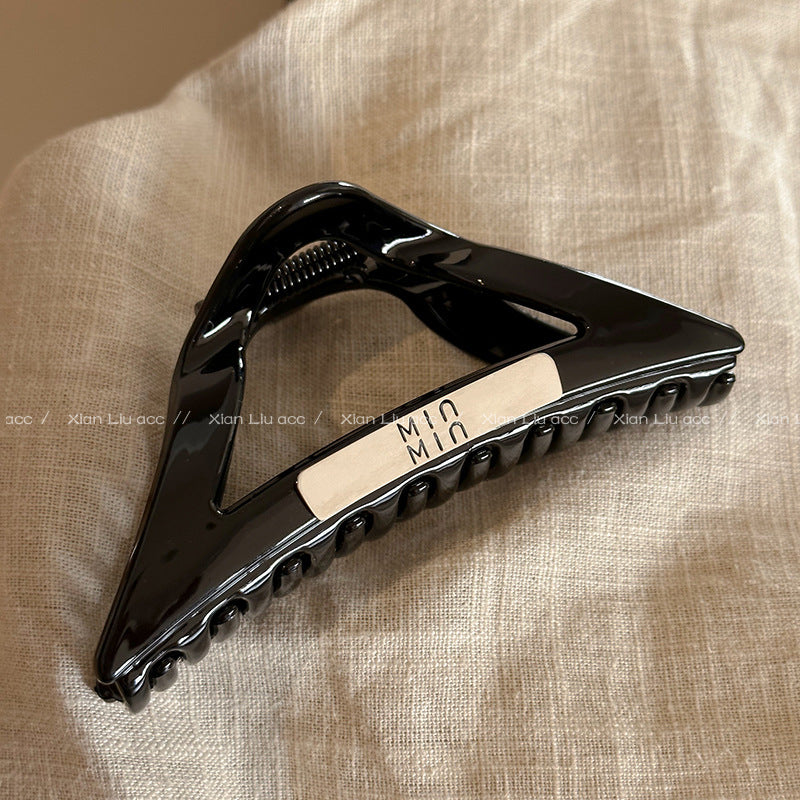new spring and summer grab clip large shark clip is not loose sense of luxury, back of the head hair grip clip hair ornament women