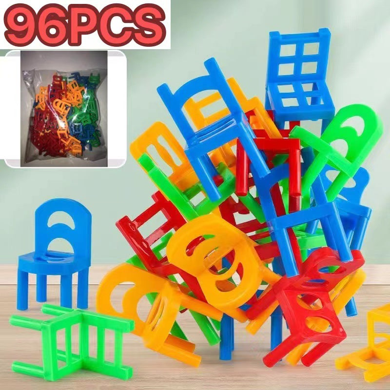 Kindergarten early education stacking chair building blocks multi-person desktop educational toys parent-child interaction balance training