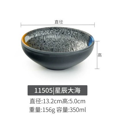 Melamine plate Japanese-style plastic barbecue plate imitation porcelain round flat plate barbecue plate restaurant hot pot tableware dish