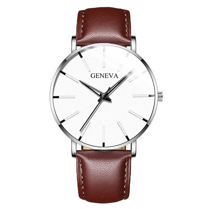 fashion blue needle men's watch men's watch quartz watch mesh belt spot one piece