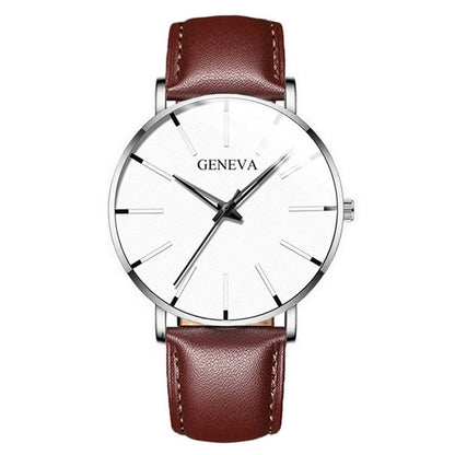 fashion blue needle men's watch men's watch quartz watch mesh belt spot one piece