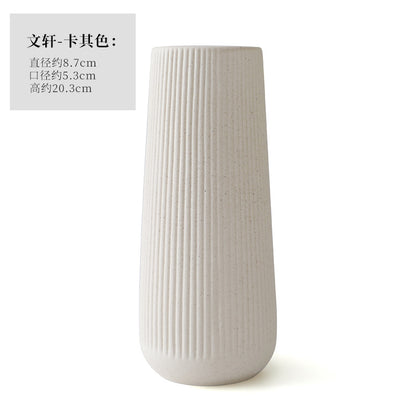 popular ceramic vase creative home living room white hydroponic flower ware Nordic dried flower arrangement decorative ornaments