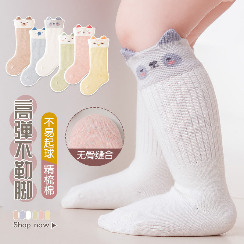 Baby socks cartoon autumn and winter thickened children's cotton socks baby newborn socks class