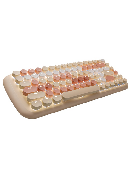 Mofii ferris hand bluetooth wireless wired luminescent mechanical keyboard mouse set girl ipad computer office