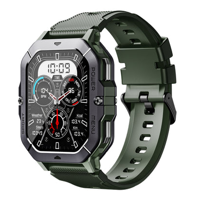 C28 smart watch 2.02 inch HD screen Bluetooth call rugged outdoor sports heart rate blood oxygen