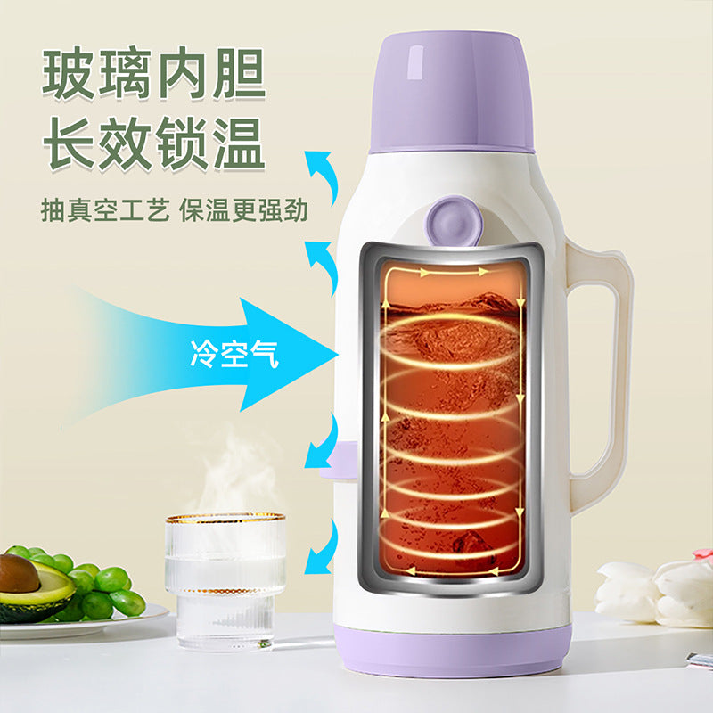 JEKO Thermos Household Thermos Kettle Vintage Tea Bottle Warmer Office Student Dormitory Large Capacity Boiling Water Bottle