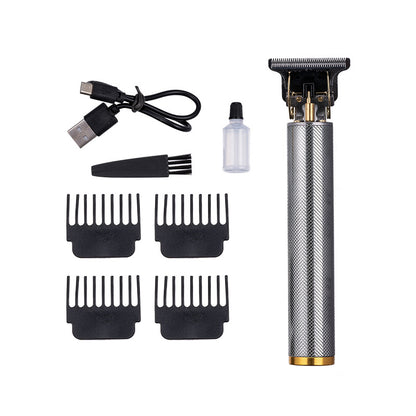 Hair clipper electric household shaved head electric clipper retro oil head charging engraving electric hair clipper cross border haircut clipper