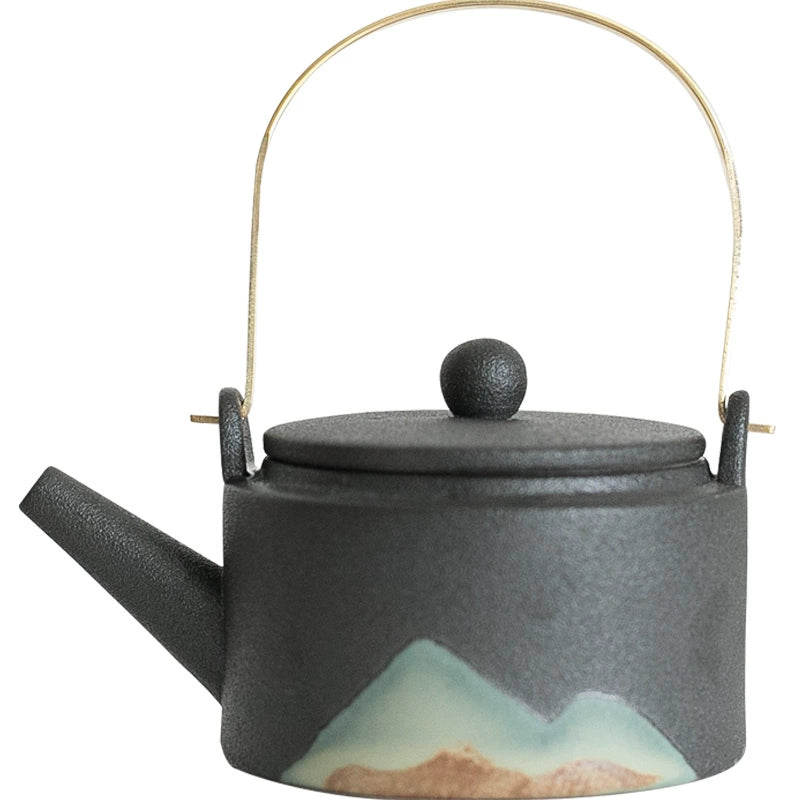 Hand-painted ceramic tea set