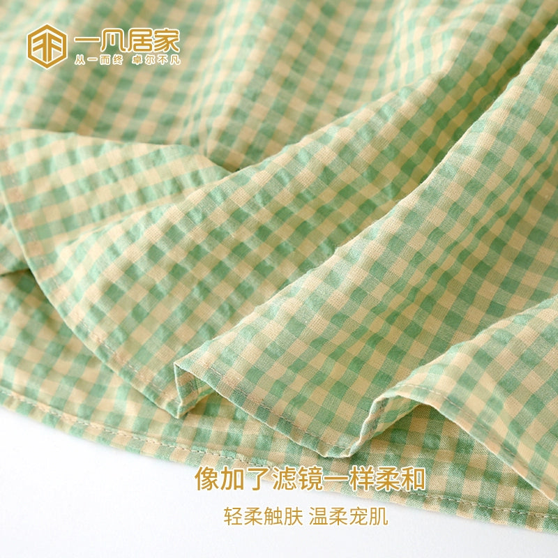 Spring pajamas women's long-sleeved cotton yarn double-layer gauze spring and autumn Japanese cute and sweet home clothes casual suit trousers