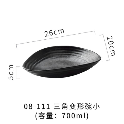 A radish Japanese-style coarse ceramic rice bowl features retro creative dishes and cups slightly flawed tableware ice cream bowl