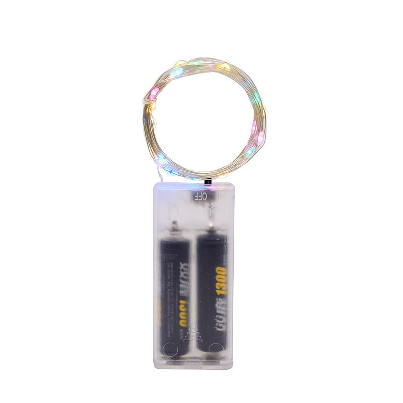 LED copper wire light string lights, three-gear LED small white box string lights, confession gift box, wave ball decoration, atmosphere layout