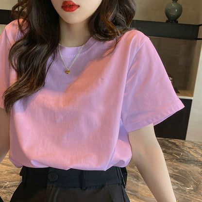 Clearance to pick up leaks~ The counter withdraws the last order foreign trade women's clothing summer new niche letter printing short-sleeved T-shirt women's fashion