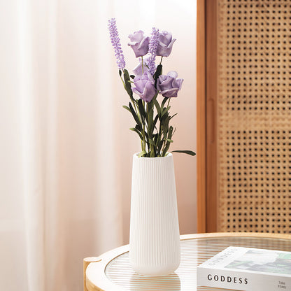 popular ceramic vase creative home living room white hydroponic flower ware Nordic dried flower arrangement decorative ornaments