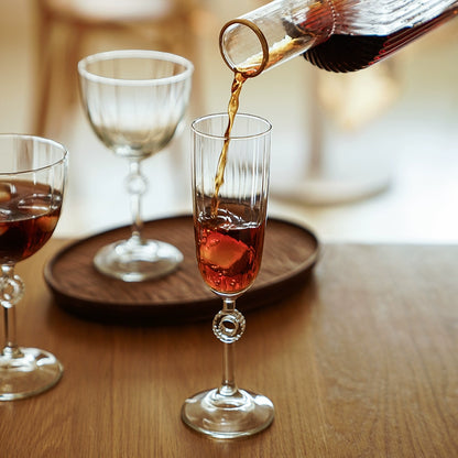 Siyue glass champagne goblet red wine glass household high-value luxury Nordic ins style creative wine cup