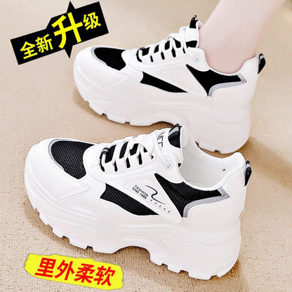 inner height increase white shoes women's versatile summer dad shoes breathable casual spring and autumn sneakers