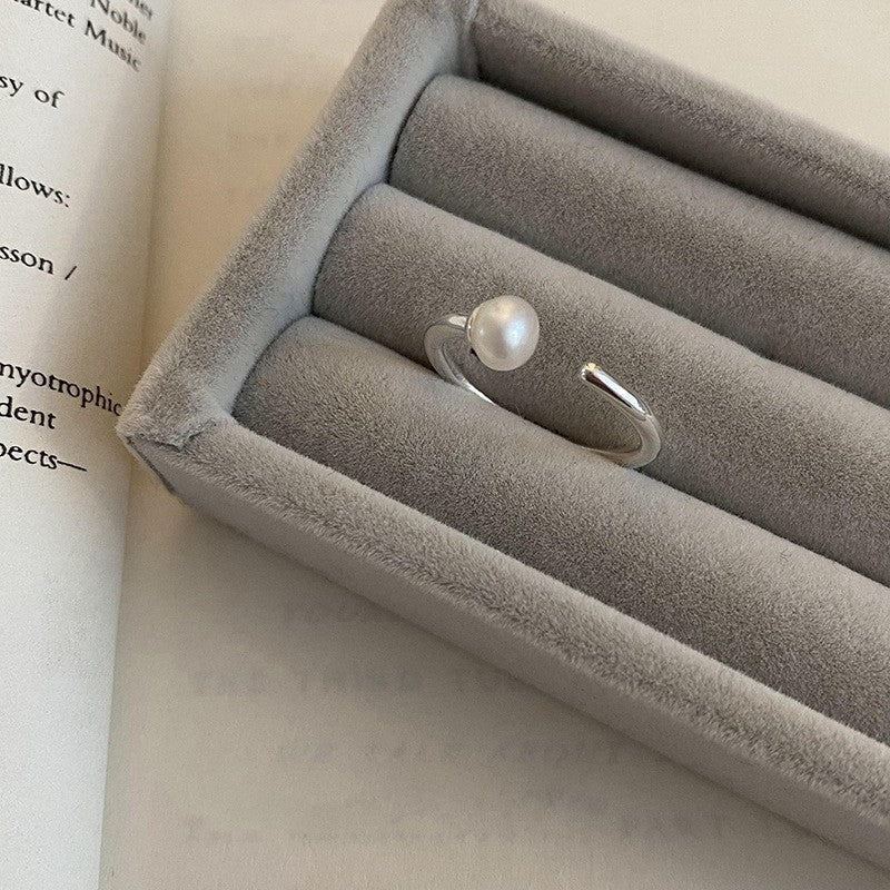 new plain ring women's niche ins high-end sense opening adjustable ring
