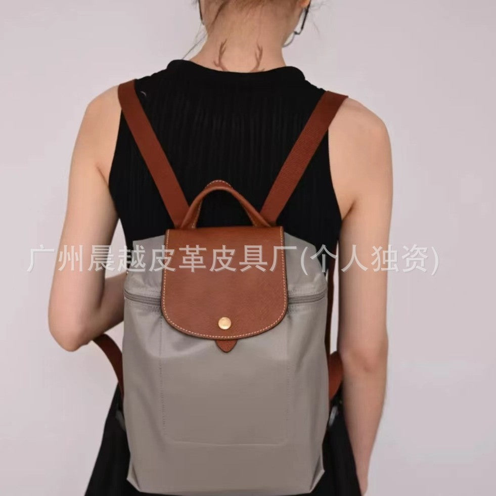 (French) dragon backpack handbag, waterproof nylon ladies backpack, school bag, commuter bag, changing bag