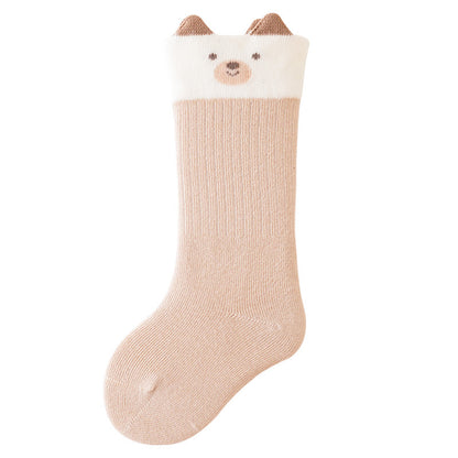 Baby socks cartoon autumn and winter thickened children's cotton socks baby newborn socks class
