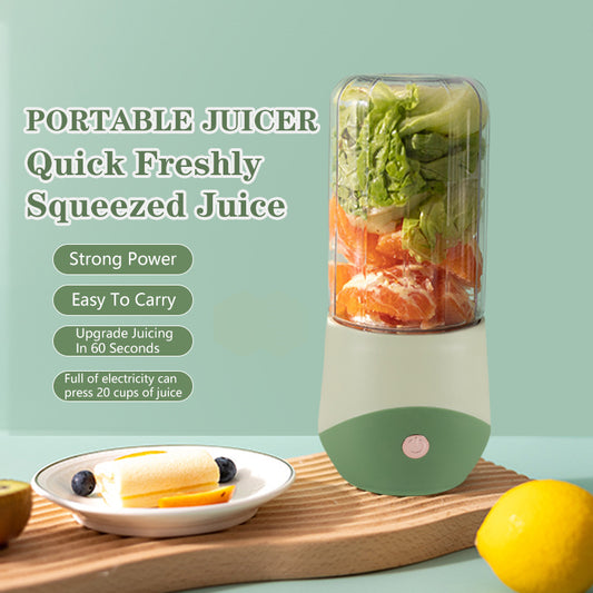 Portable Electric Juicer Cup  USB Rechargeable Mini Blender for Smoothies, Ice Crushing & Fruit Juicing  Travel-Friendly & Multi-Function