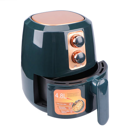 4.8L Large-Capacity Air Fryer  Intelligent, Smokeless, Low-Oil French Fry Maker  Household Electromechanical Fryer with Free Global Shipping