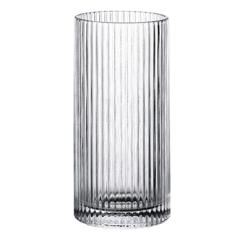 Long drink glasses, bar cocktail glasses, juice cups, drink cups, vertical ins, Internet celebrity cups, water cups, striped glasses