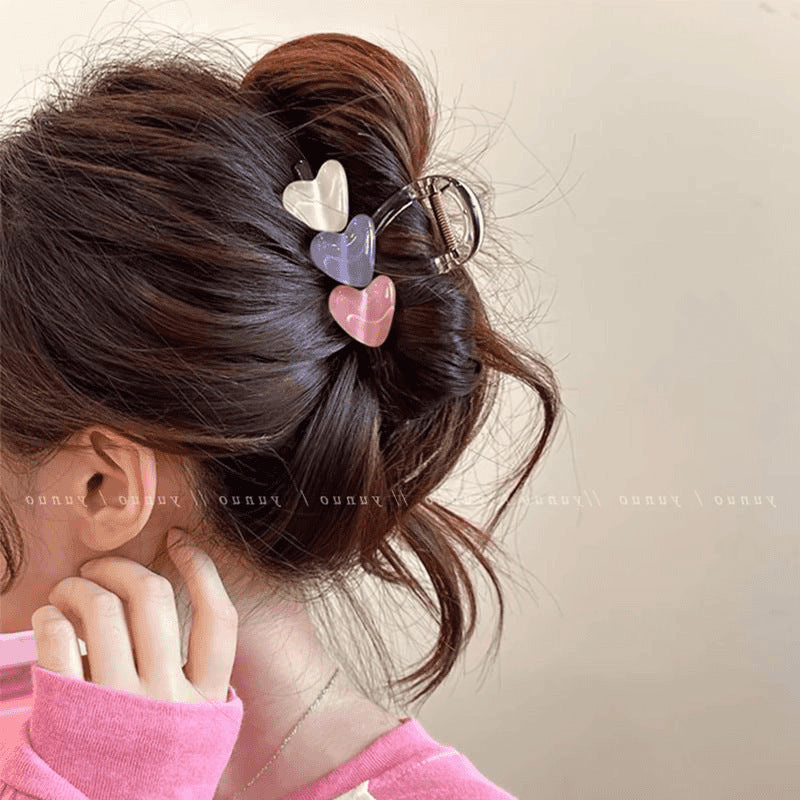 new spring and summer grab clip large shark clip is not loose sense of luxury, back of the head hair grip clip hair ornament women