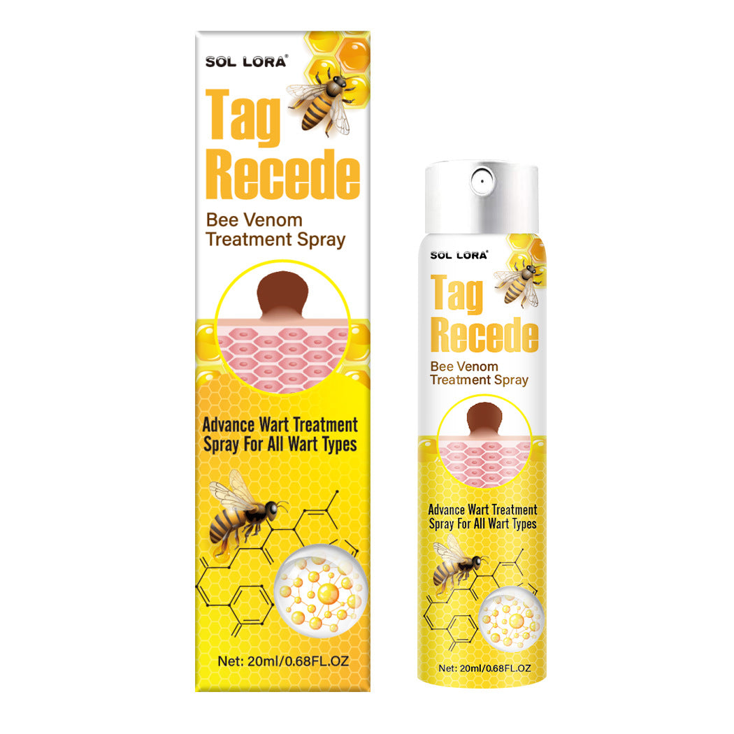 SOL LORA Bee Venom Skin Wart Care Spray improves flesh and flesh mole repair and smooths skin warts spray