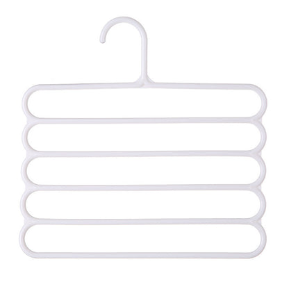 Multifunctional scarf rack plastic five-layer storage clothes rack non-slip scarf rack silk scarf storage rack silk scarf hanger