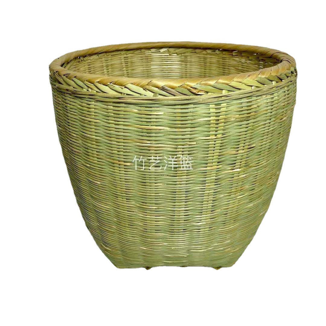 Bamboo woven product basket basket festive grain supermarket restaurant display small and large happy event washing rice bamboo basket