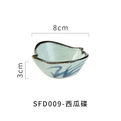 A radish Japanese-style coarse ceramic rice bowl features retro creative dishes and cups slightly flawed tableware ice cream bowl