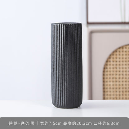 popular ceramic vase creative home living room white hydroponic flower ware Nordic dried flower arrangement decorative ornaments